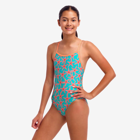 Funkita Girls Single Strap One Piece - Star Party