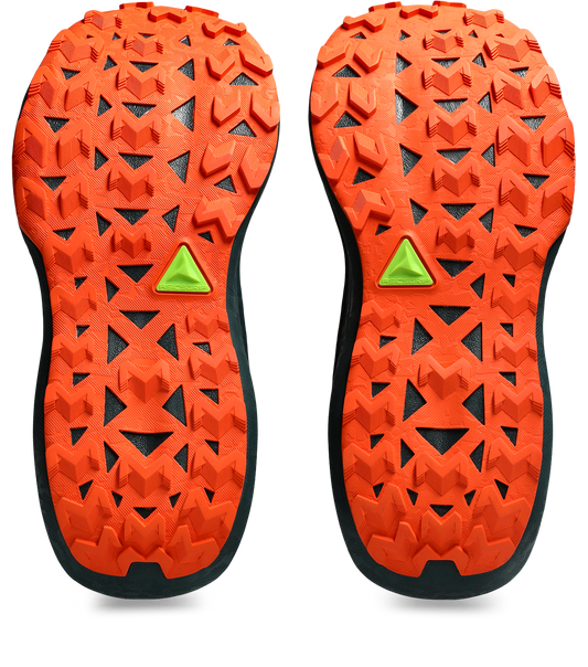 Asics Mens Trabuco Max 4 Trail Running - Cold Moss/Nova Orange