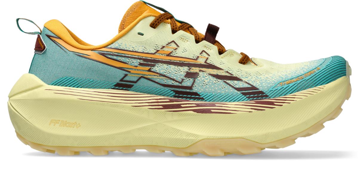Asics Mens Trabuco Max 4 Trail Running - Wheat Yellow/Dark Red Planet