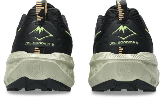 Asics Mens Gel Sonoma 8 Trail Running - Black/Lime Green