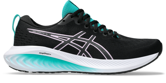 Asics Women's Gel Excite 10 (D Wide) - Black/Light Ube