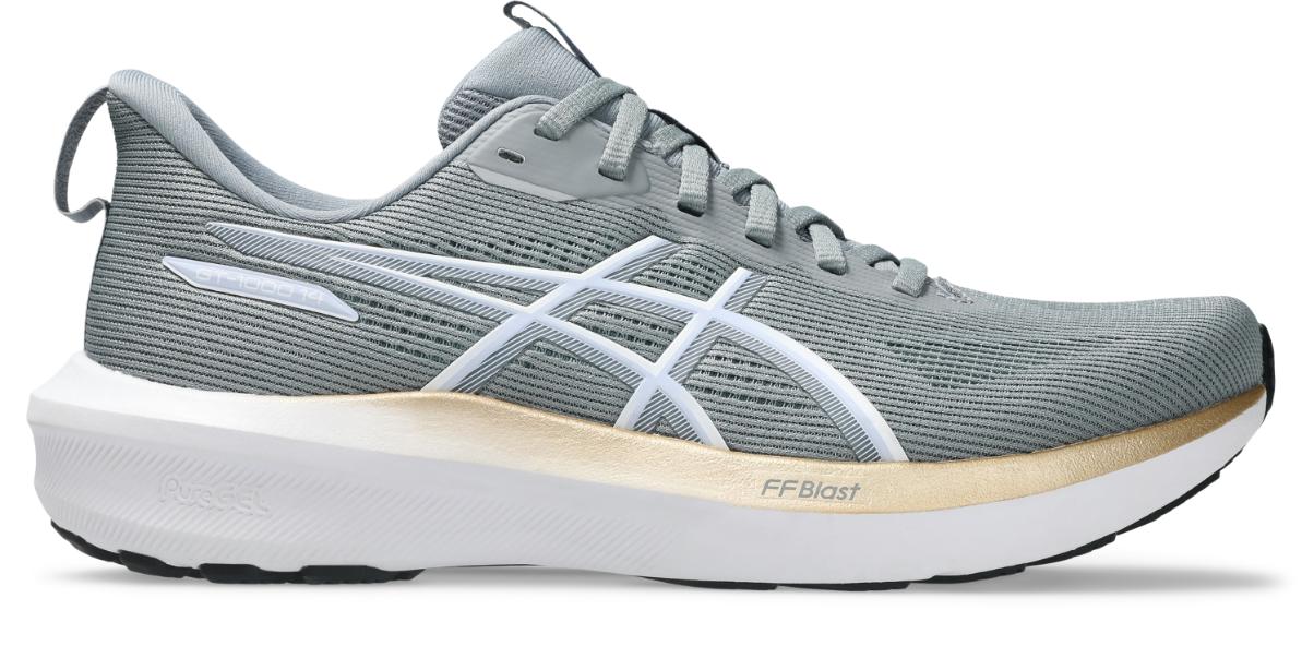 Asics Womens GT 1000 14 (D Wide) - Gravel/White