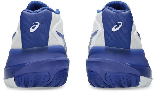 Asics Mens Gel Resolution X (Hardcourt) Wide (2E) Tennis Shoe - White/Dark Cobalt