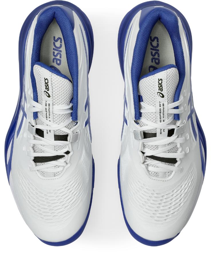 Asics Mens Gel Resolution X (Hardcourt) Wide (2E) Tennis Shoe - White/Dark Cobalt