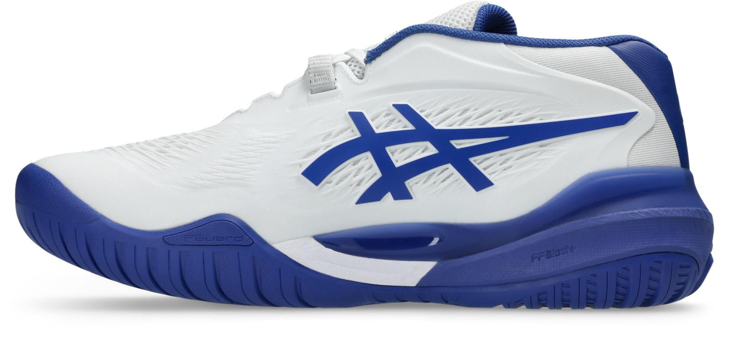 Asics Mens Gel Resolution X (Hardcourt) Wide (2E) Tennis Shoe - White/Dark Cobalt