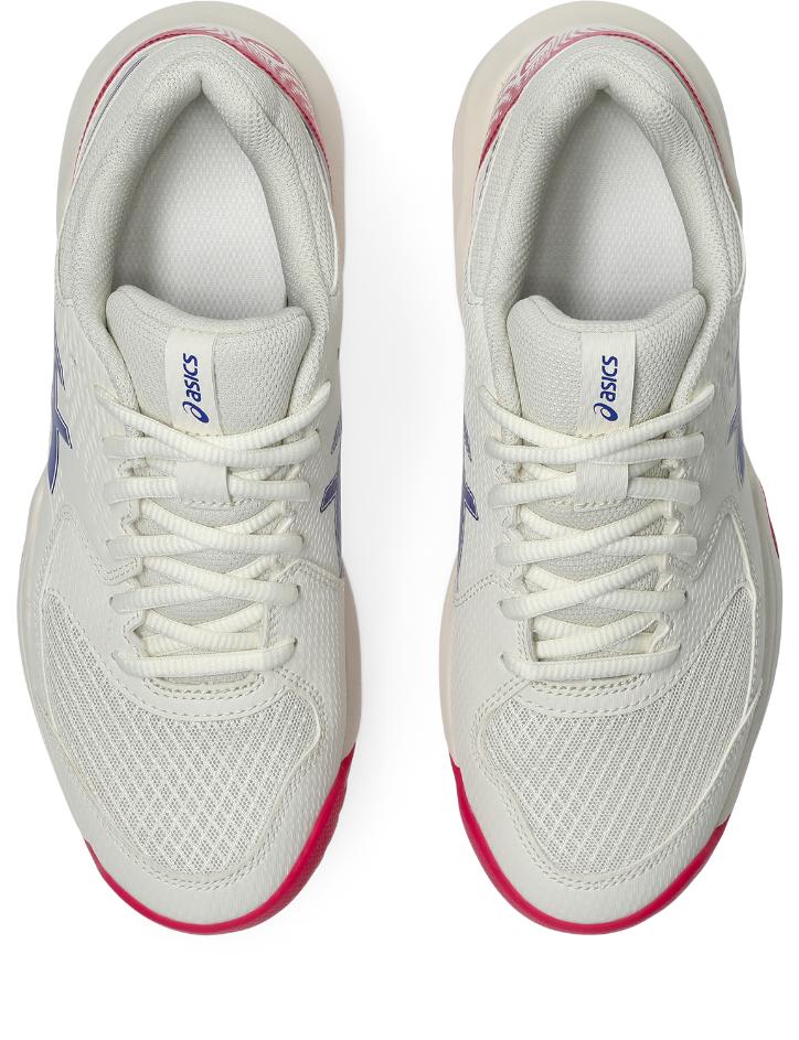 Asics Womens Gel Dedicate 8 (Hardcourt) Tennis Shoe - Cream/Dark Cobalt