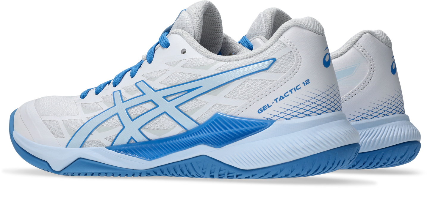 Asics Womens Gel Tactic Indoor Court Shoe - White/Light Blue