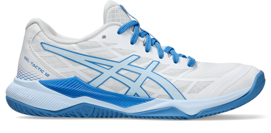 Asics Womens Gel Tactic Indoor Court Shoe - White/Light Blue