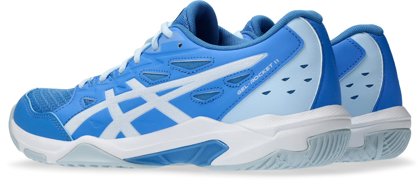 Asics Womens Gel Rocket 11 Indoor Court Shoes - Blue Coast/White