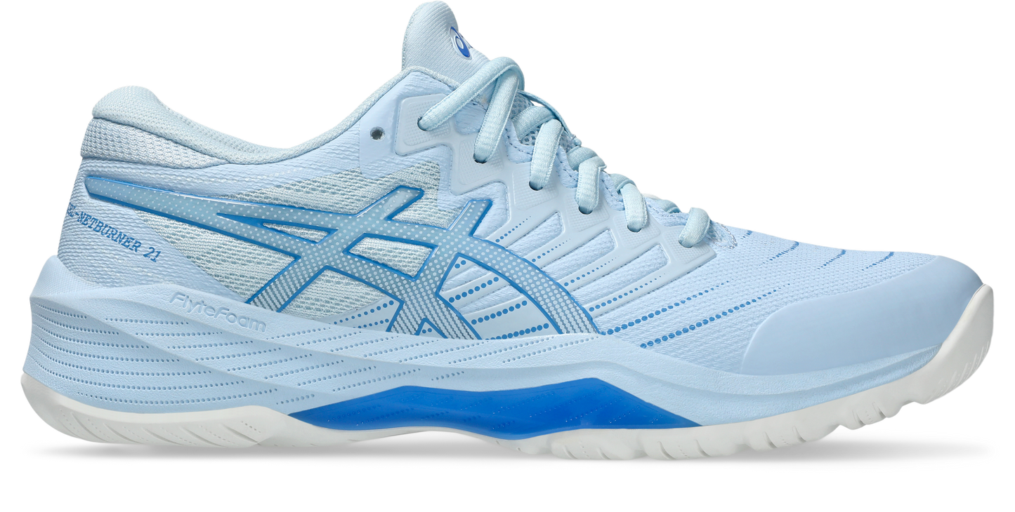 Asics Womens Gel Netburner 21 (D Width) Bio - Light Blue/Blue Coast