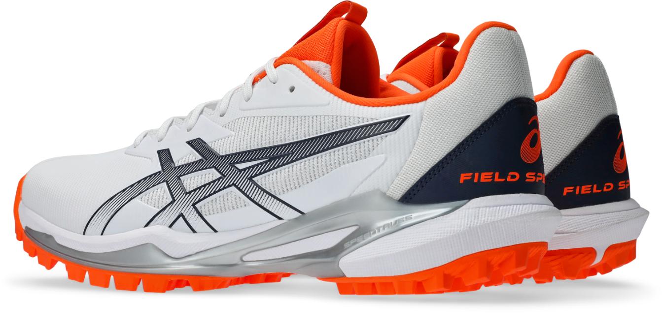 Asics Mens Field Speed FF 2 Hockey Shoe - White/Midnight