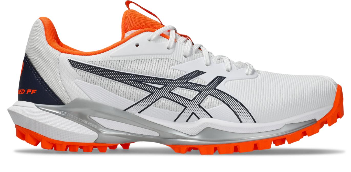 Asics Mens Field Speed FF 2 Hockey Shoe - White/Midnight