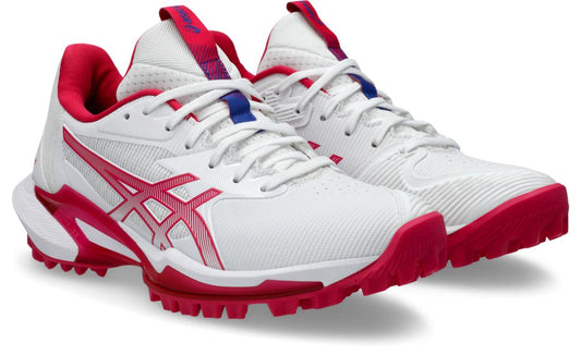 Asics Womens Field Speed FF 2 Hockey Shoe - White/Bright Rose