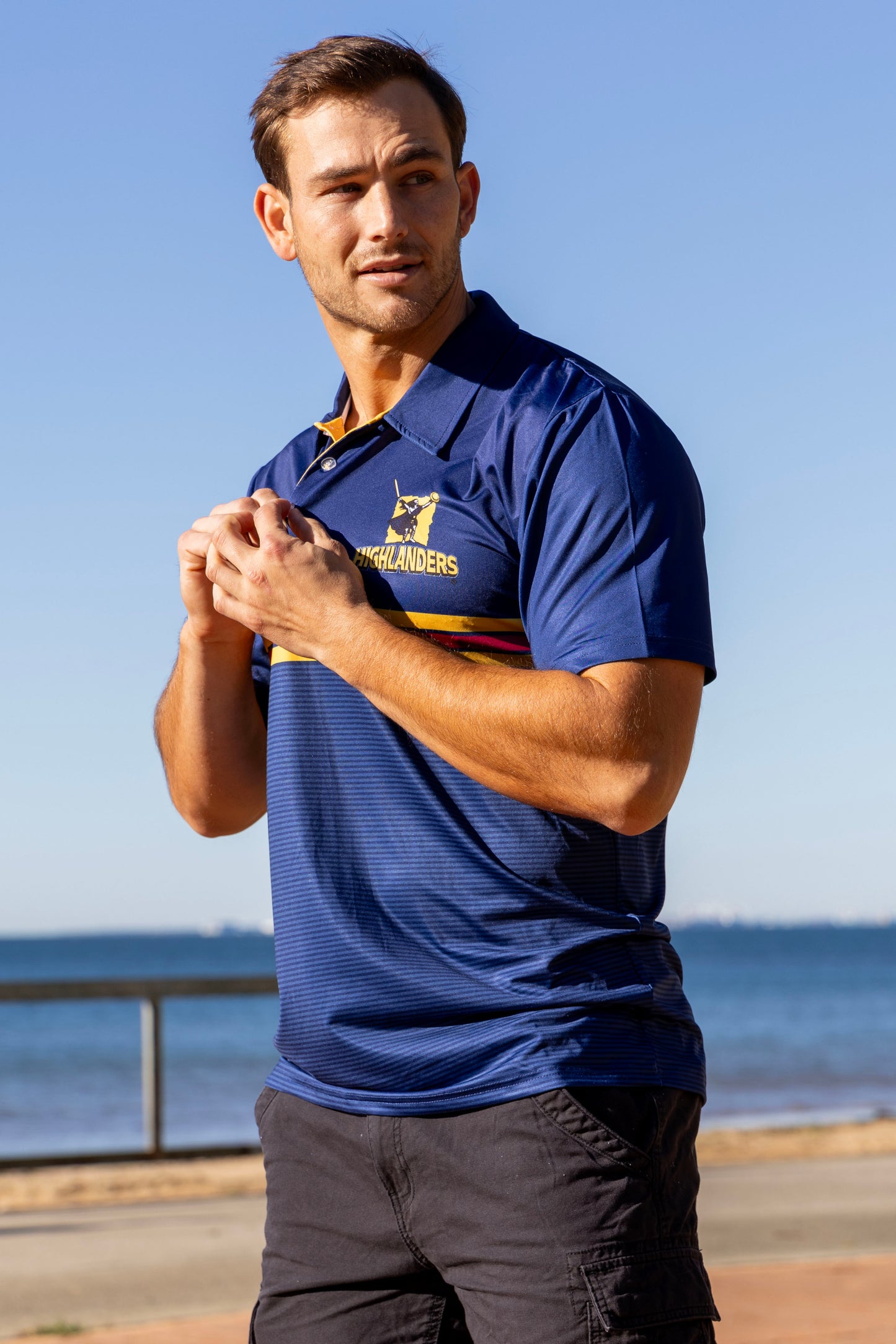 NZ Highlanders 'Sandman' Golf Polo
