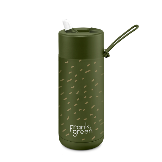 Frank Green Franksters - 16oz / 475ml Scout (flip lid) - Khaki