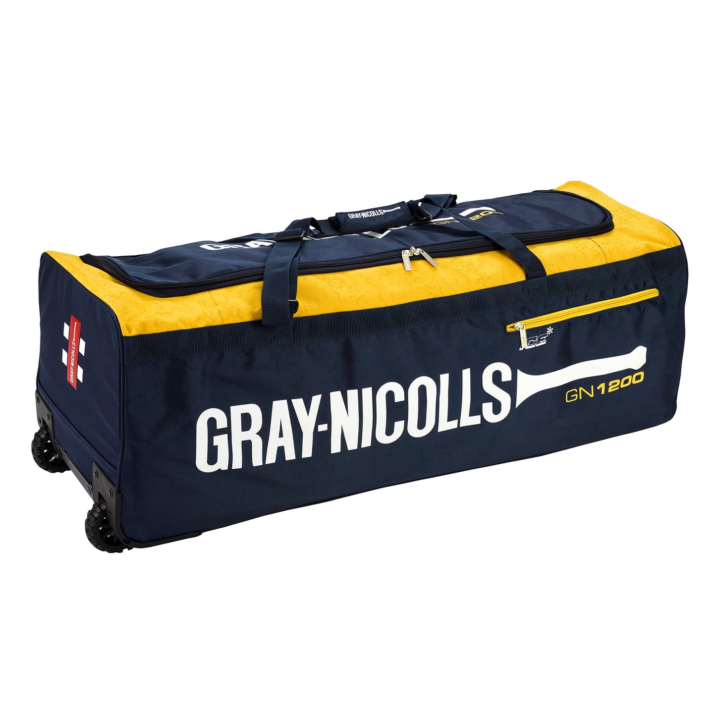 Gray Nicolls GN 1200 Cricket Wheel Bag - Navy/Yellow