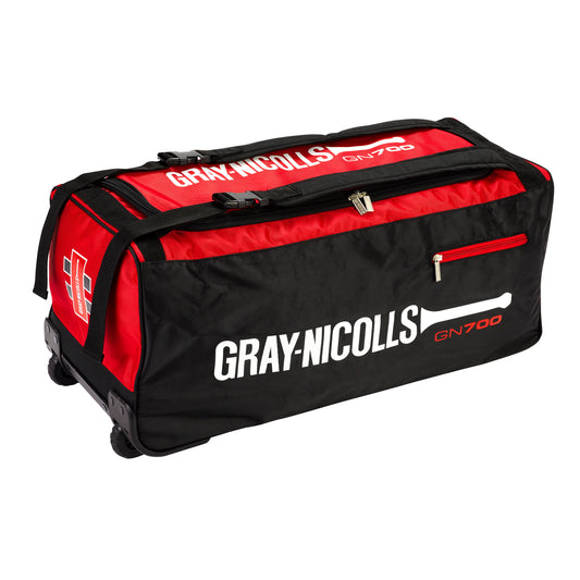 Gray Nicolls GN 700 Cricket Wheel Bag - Red/Black