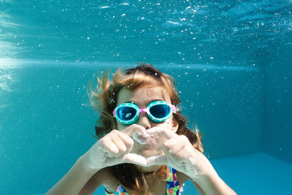 Zoggs Predator Junior Swim Goggles - Pink Turquoise/Tinted Blue