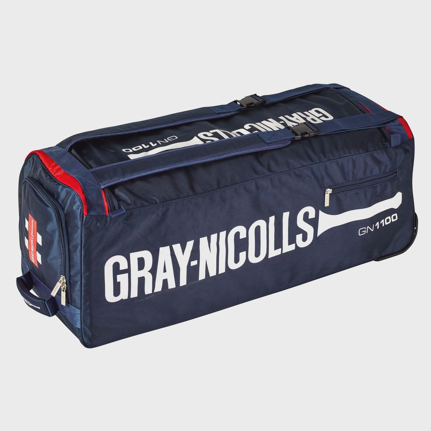 Gray Nicolls GN 1100 Cricket Wheel Bag - Navy/Red