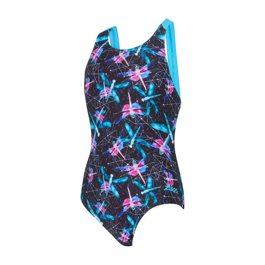 Zoggs Girls Flyback One Piece - Dragonfly