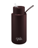 Frank Green 34oz Stainless Steel Ceramic Reusable Bottle with Straw Lid - Chocolate