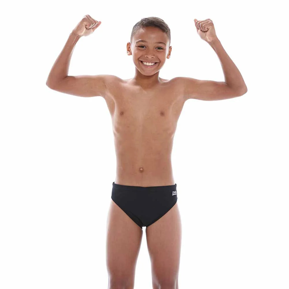 Zoggs Boys Cottesloe Racer Briefs - Black