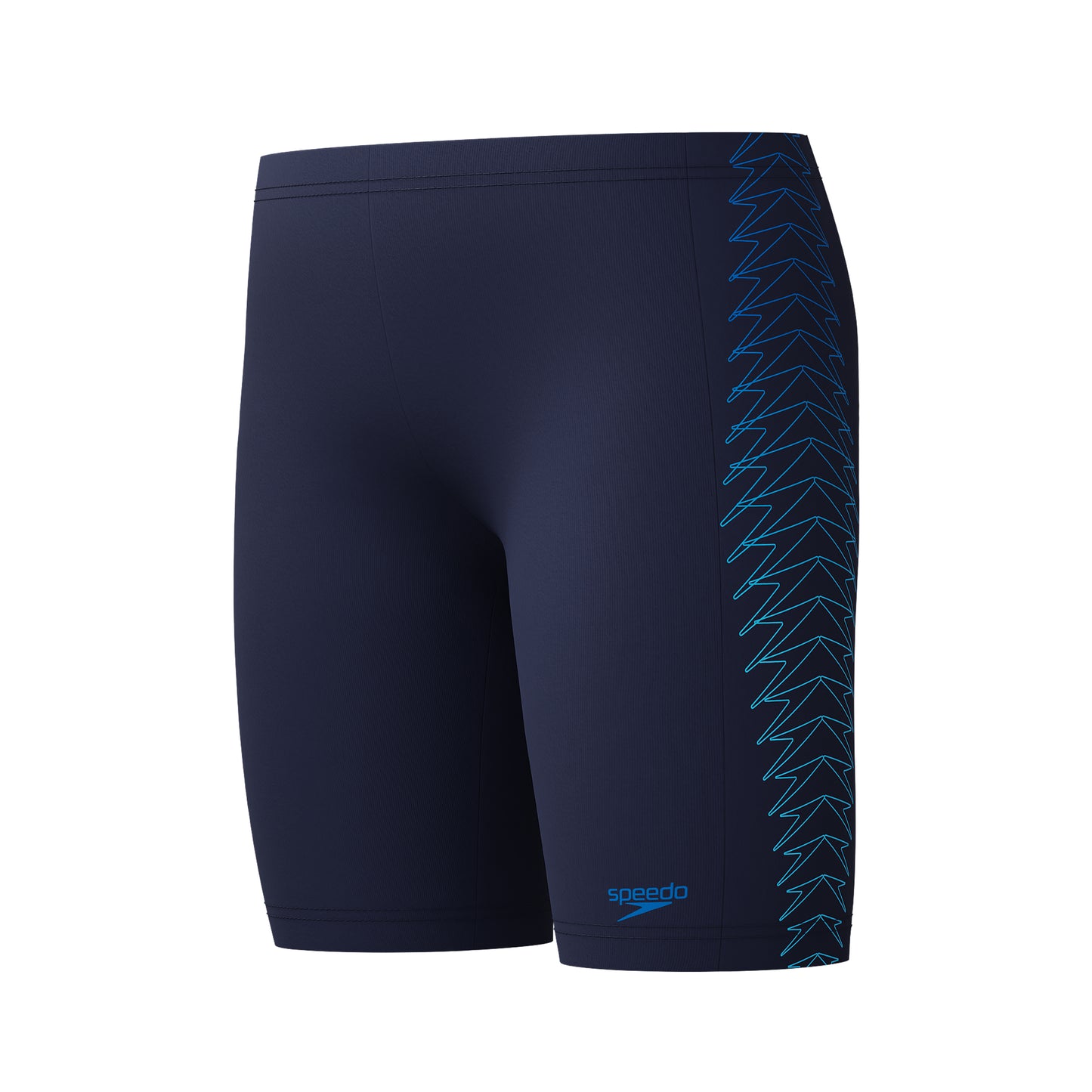 Speedo Junior Boys Plastisol Placement Jammer - Blue