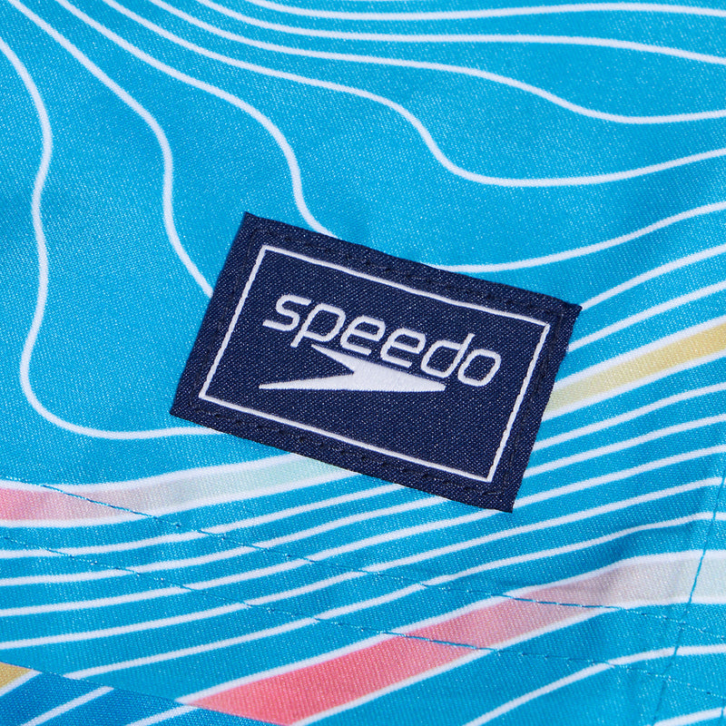 Speedo Boys Digital Printed 13" Watershort - Pool/Arctic Glass/Pumpkin Spice/Summer Yellow/Fandango Pink