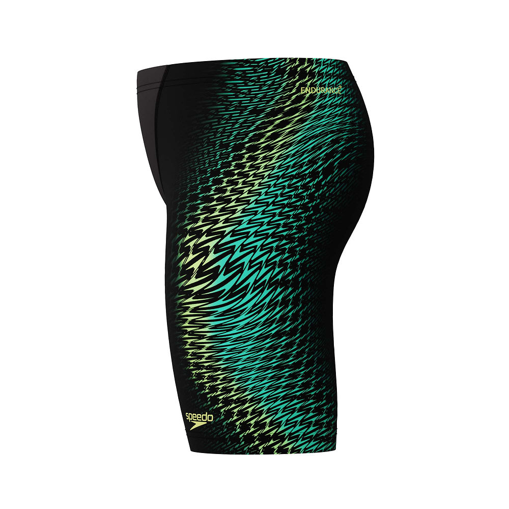 Speedo Junior Boys Digital Print V-Cut Jammer - Black/Multi