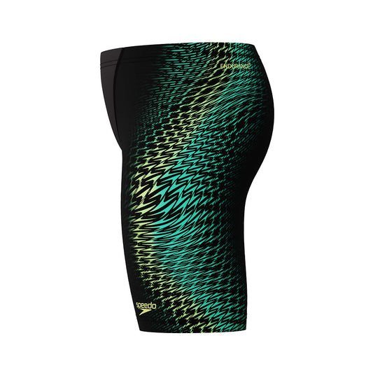 Speedo Junior Boys Digital Print V-Cut Jammer - Black/Multi