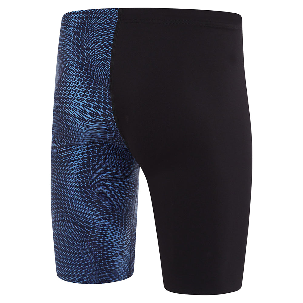 Speedo Mens Placement V-Cut Jammer - Navy/Sugar Blue