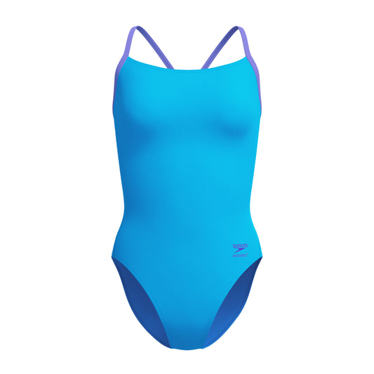 Speedo Girls Solid Flyback 2.0 - AF Blue
