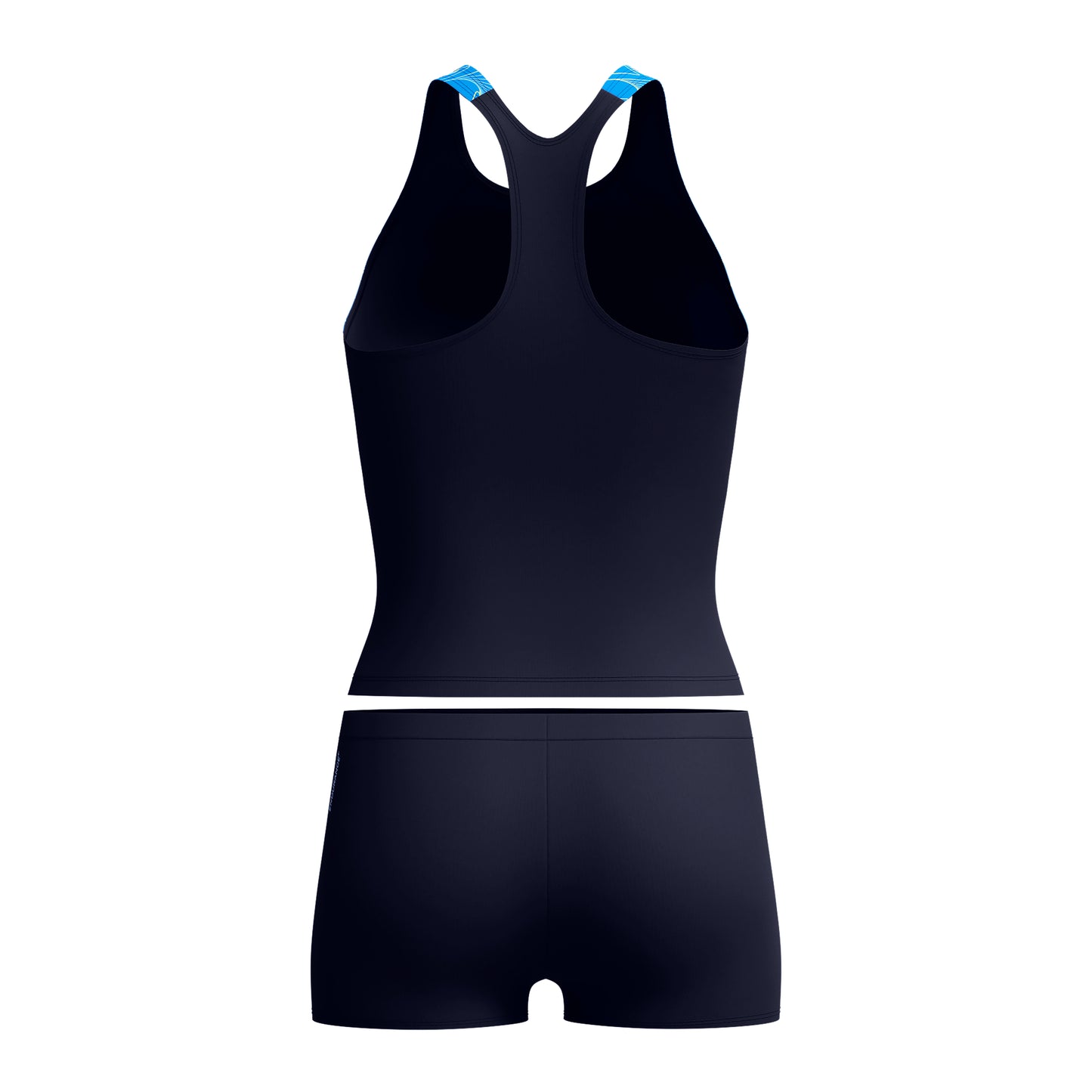 Speedo Womens Hypeerboom Splice Tankini 2 Piece - Navy/Azure
