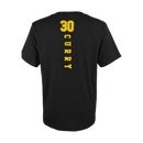 NBA Essentials Youth Golden State Warriors Name & Number T-Shirt Black - Steph Curry