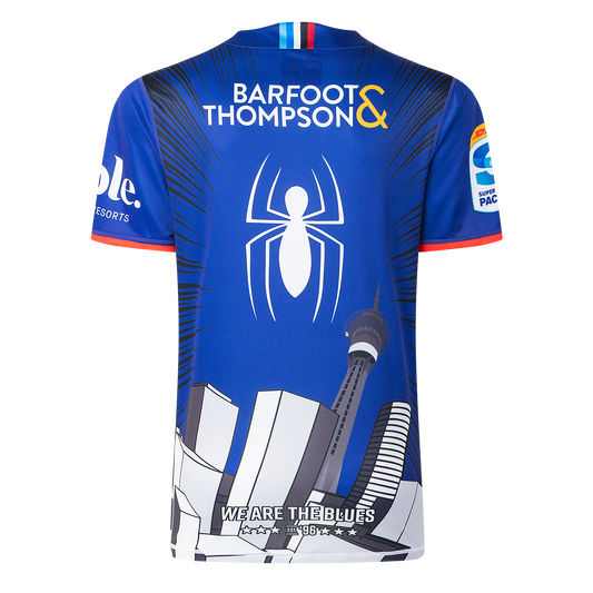 Classic Blues Adults Marvel Spiderman Warm Up Tee