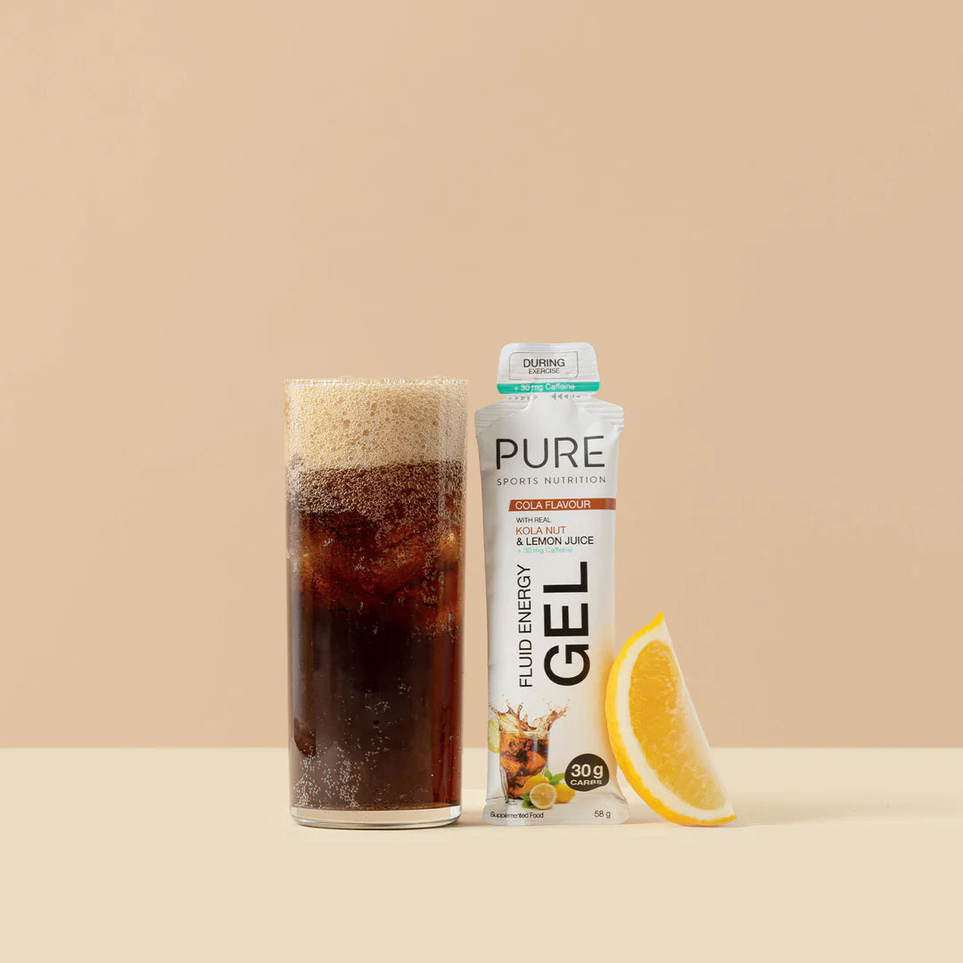 PURE Fluid Energy Gel - Cola + Caffeine - 8 Pack