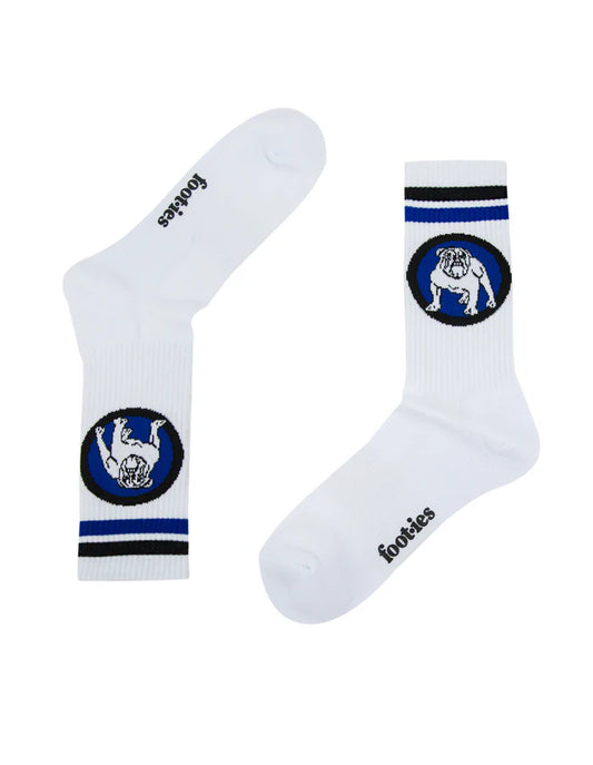 foot-ies socks NRL Canterbury-Bankstown Bulldogs Retro Sneaker Sock - 2 Pack