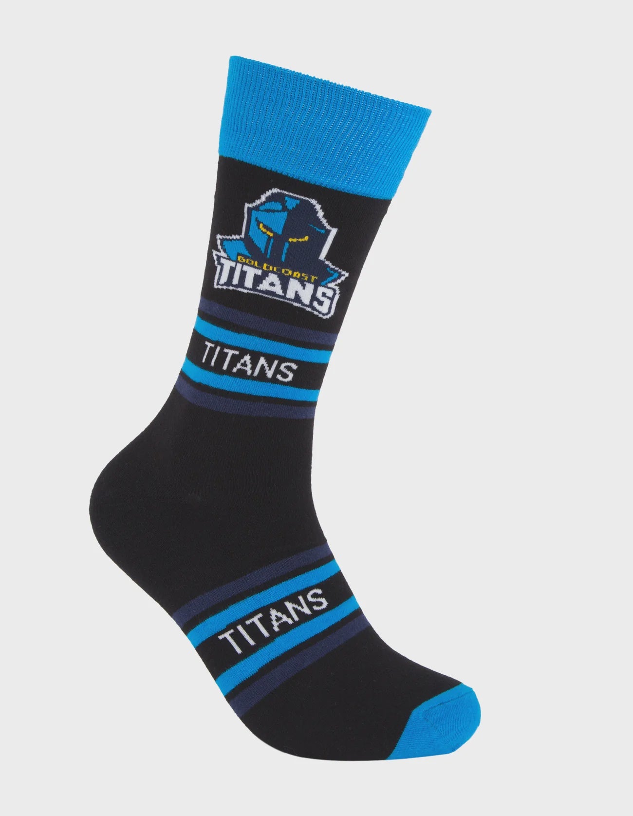 foot-ies socks NRL Gold Coast Titans Stripe Organic Cotton Socks