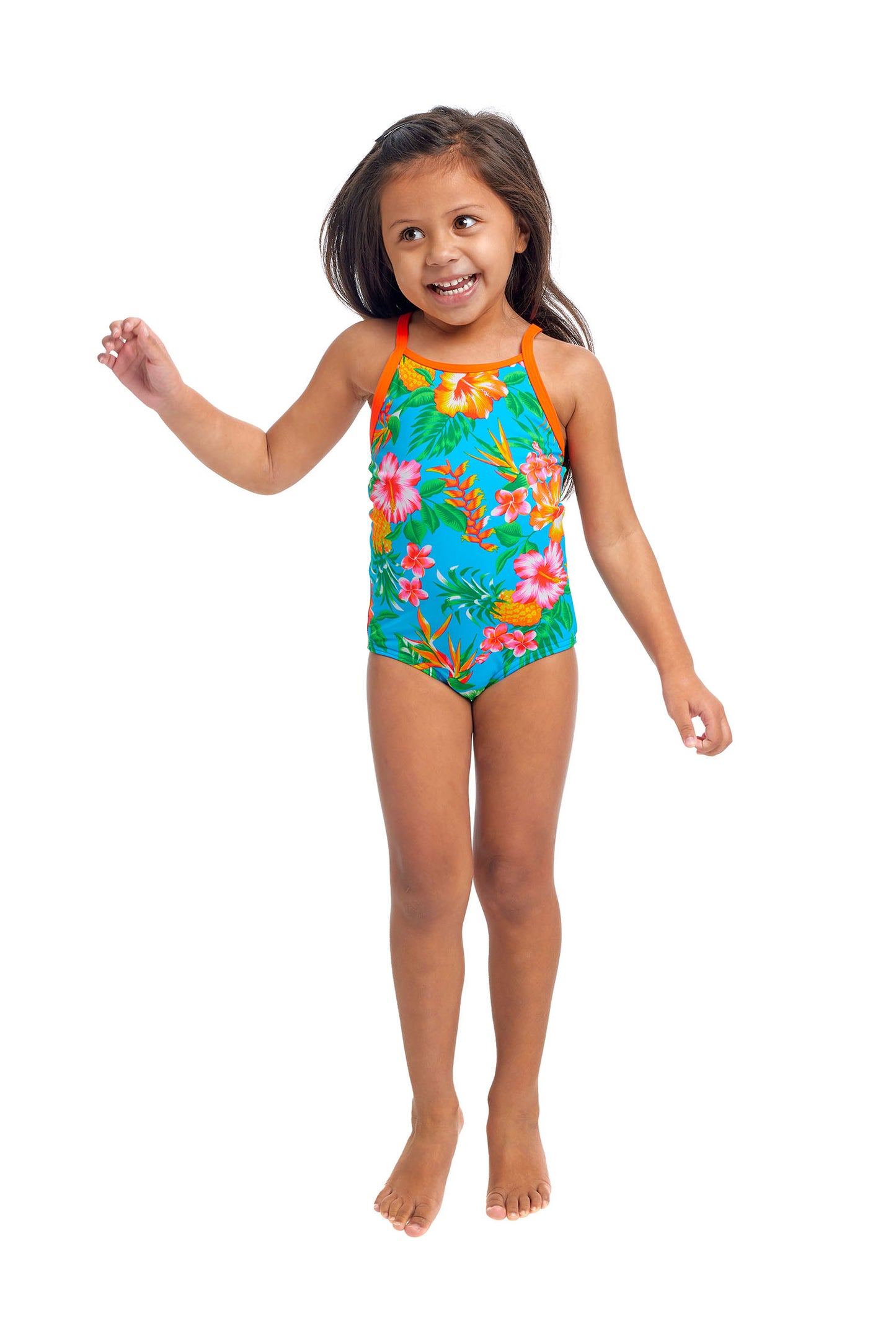 Funkita Toddlers Girls Printed One Piece - Blue Hawaii