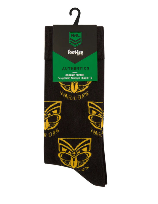 foot-ies socks NRL NZ Warriors Organic Cotton Socks