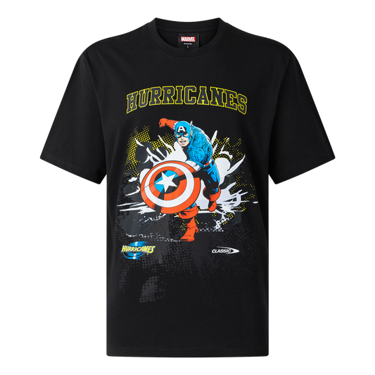 Classic Hurricanes Adults Marvel Captain America Tee