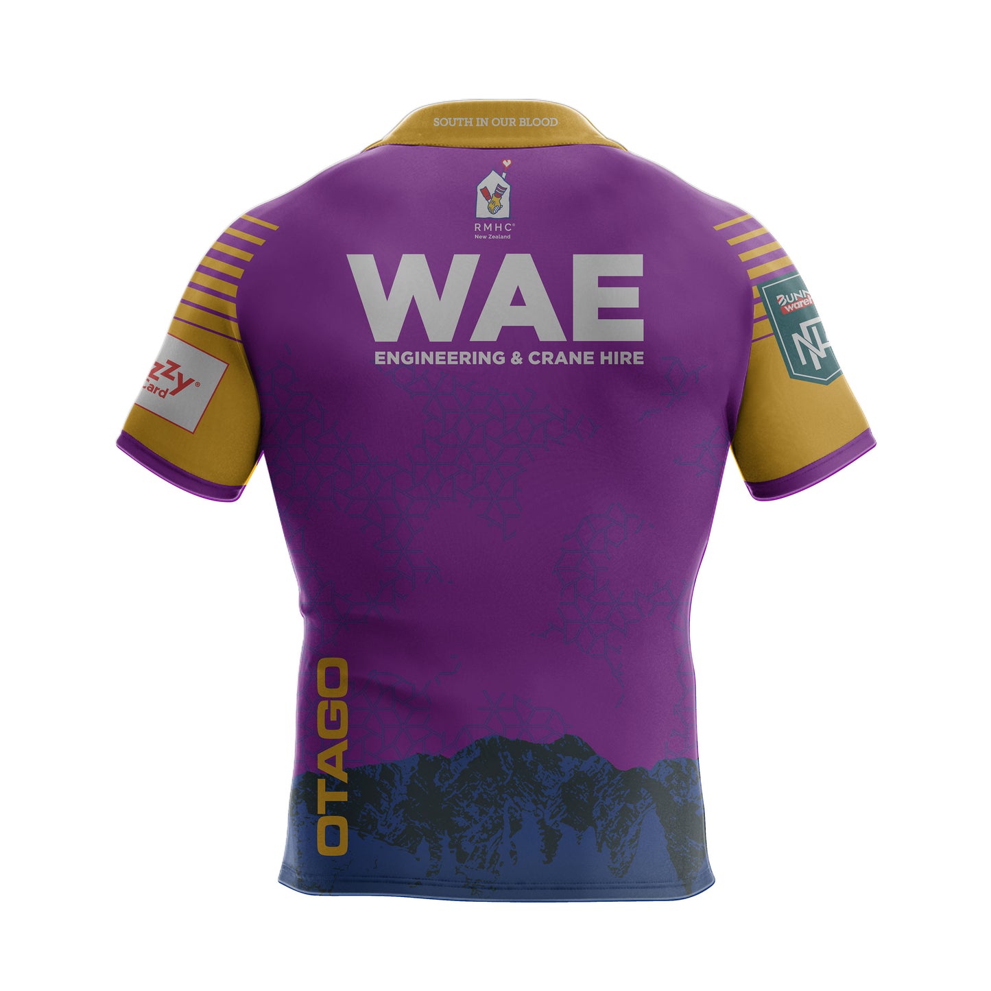 Gilbert Otago Rugby 25 Kids Replica Reversible Training Jersey