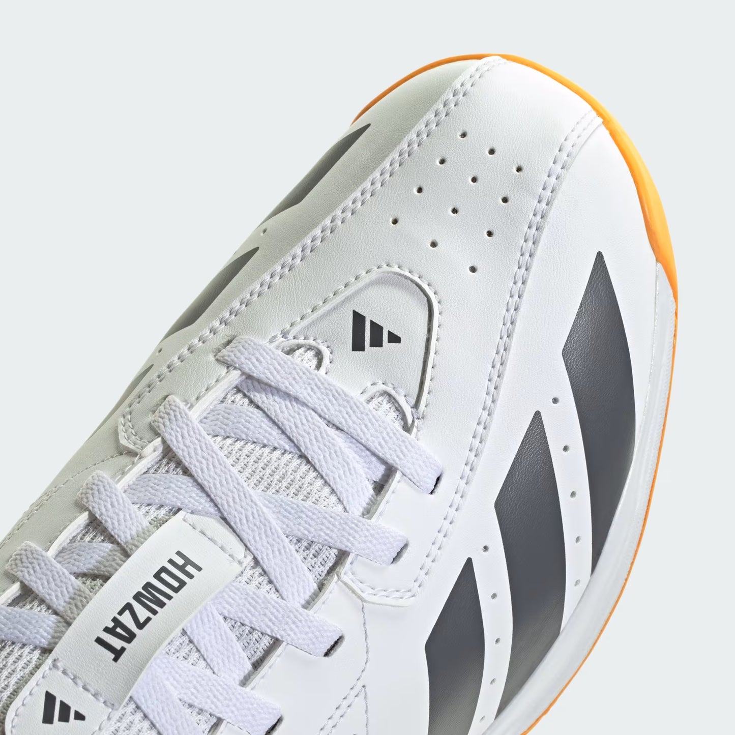 Adidas Howzat Spike Cricket Shoe - White/Onyx/Tangerine