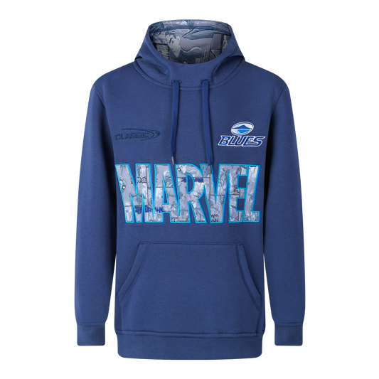 Classic Marvel Blues Adults Spiderman Pullover Hoodie