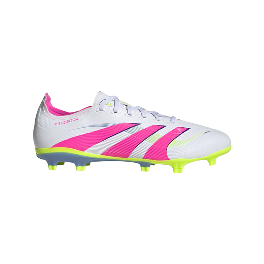 Adidas Predator League Firm/Multi-Ground Boots - White/Pink/Lemon