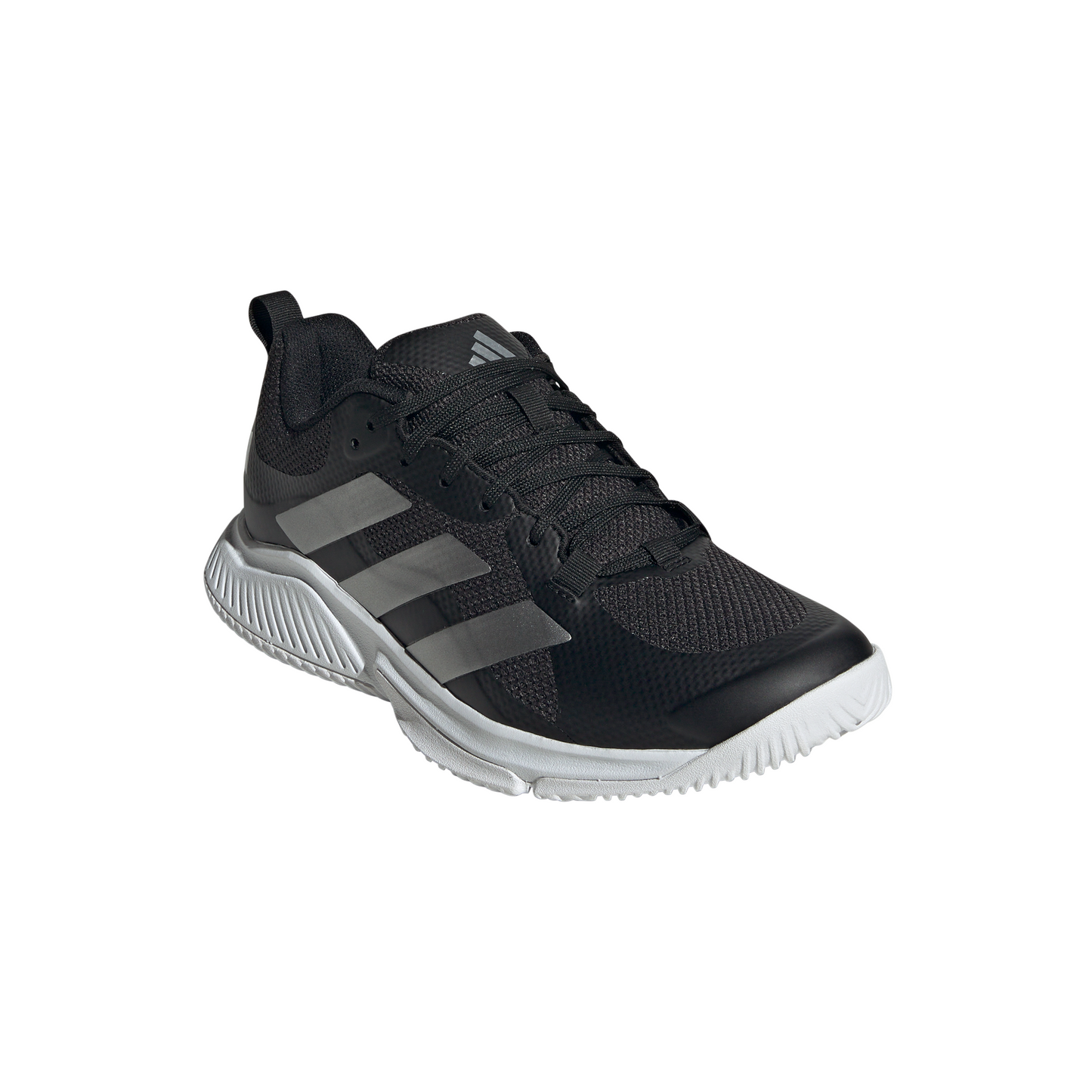 Adidas Womens Court Team Bounce 2.0 Indoor Shoes - White/Black
