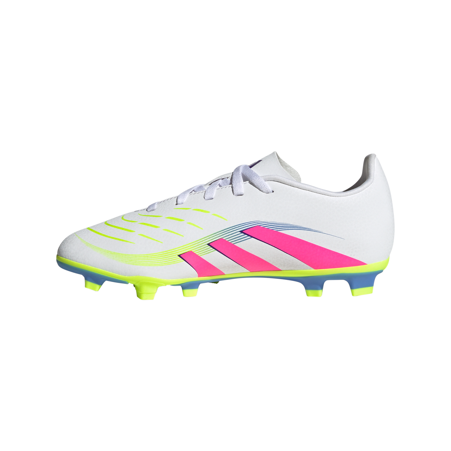 Adidas Predator Club Firm/Multi-Ground Boots Kids - White/Pink/Lemon