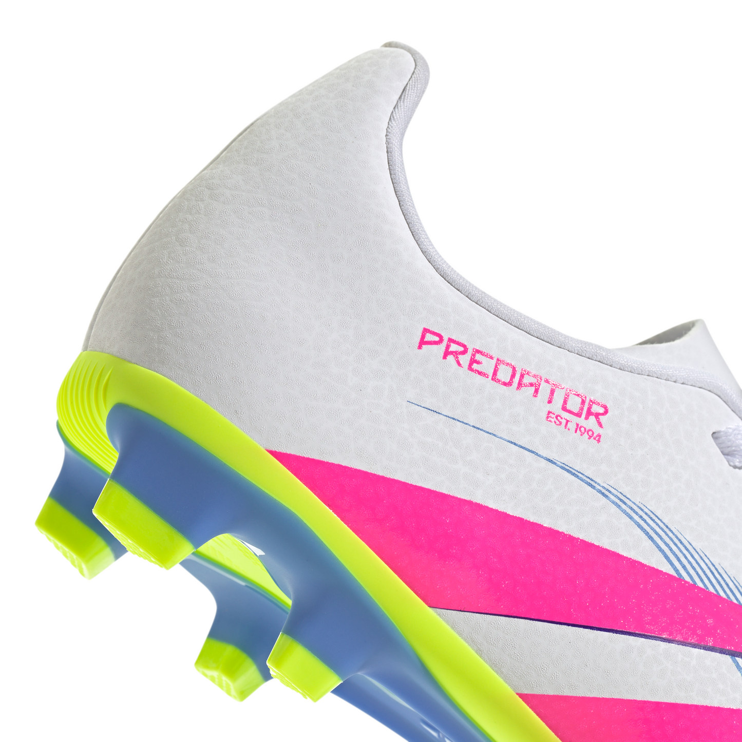Adidas Predator Club Firm/Multi-Ground Boots Kids - White/Pink/Lemon