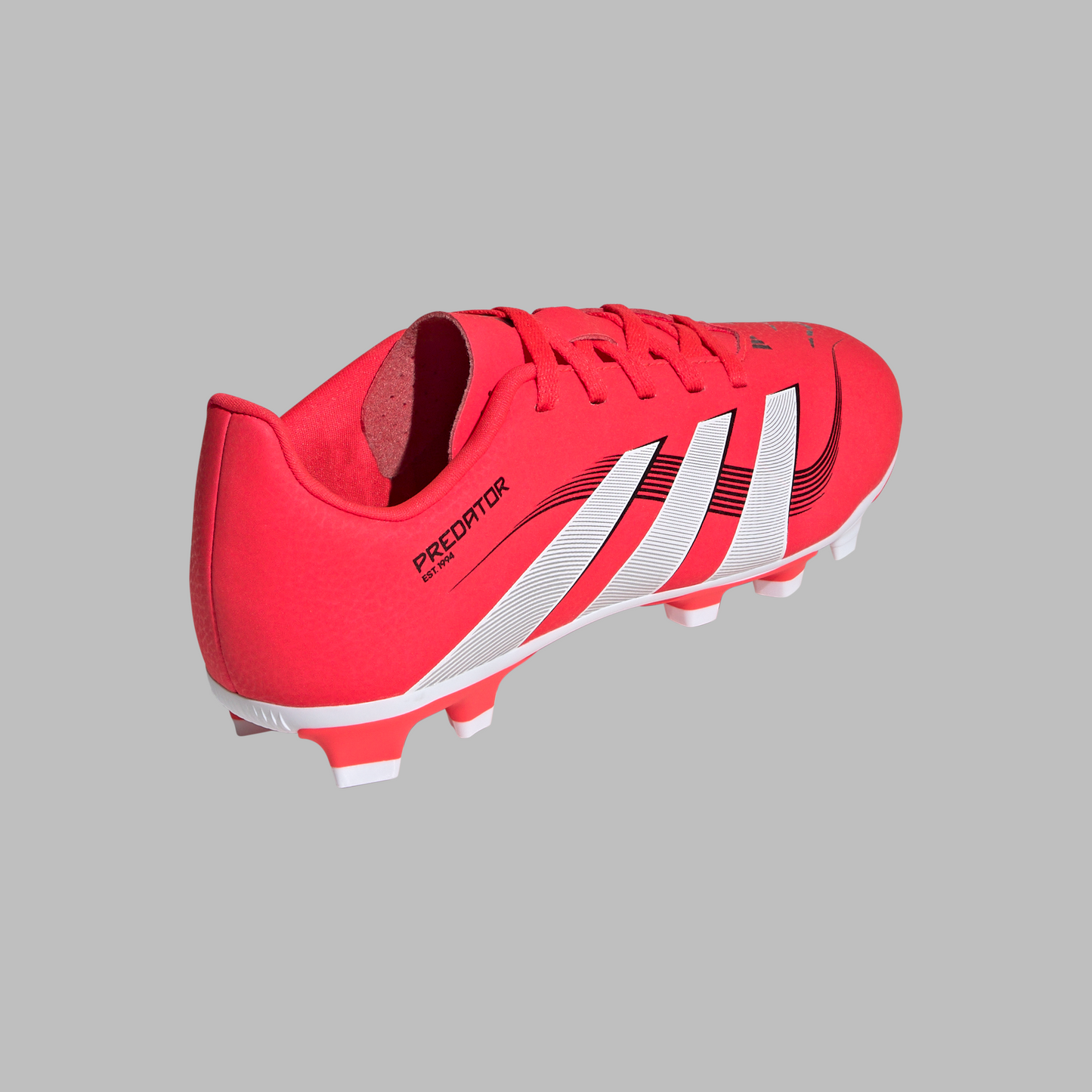 Adidas Kids Predator Club Firm/Multi-Ground Boots -Lucid Red/White