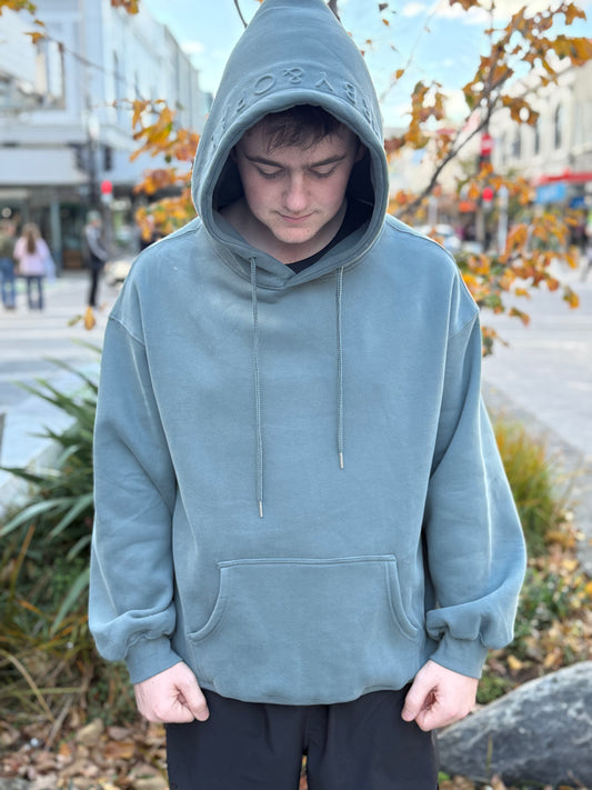 Arby & Opal Unisex Full Length Embossed Hoodie - Sea Green